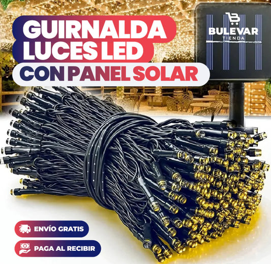 Guirnalda de luces de navidad solar